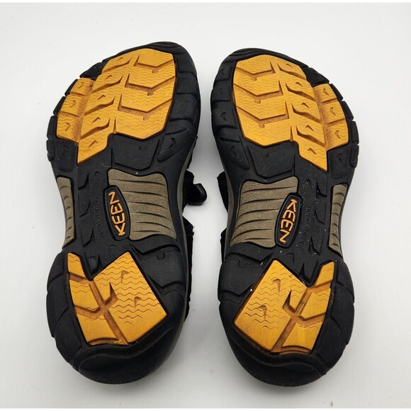 Keen Newport H2 Waterproof Hiking and Water Sandals Black Yellow Mens Size 10 main image 9